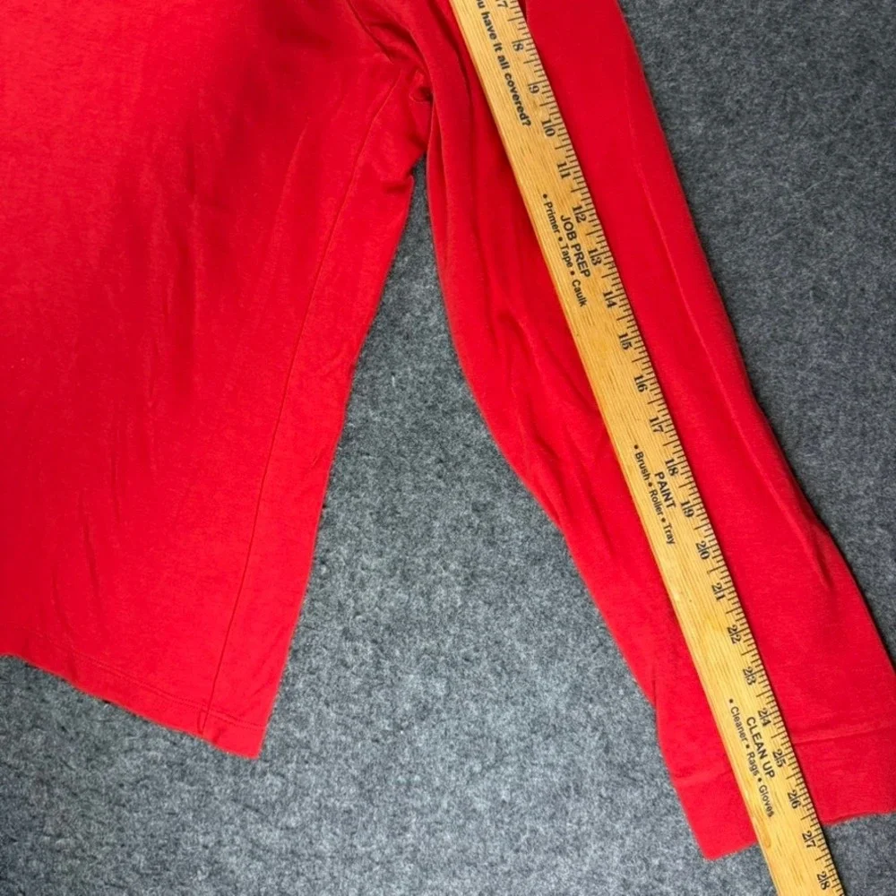 Polo by Ralph Lauren Mens‎ XL Mock Neck Red Pima Cotton 1/4 Zip Pullover Y2K